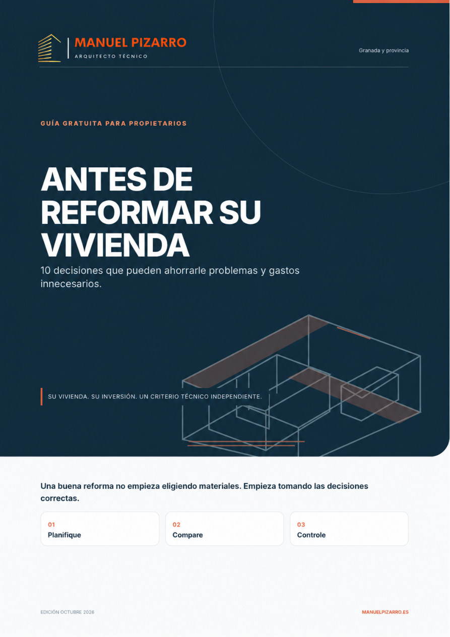 Portada de la guía MPM Antes de reformar su vivienda