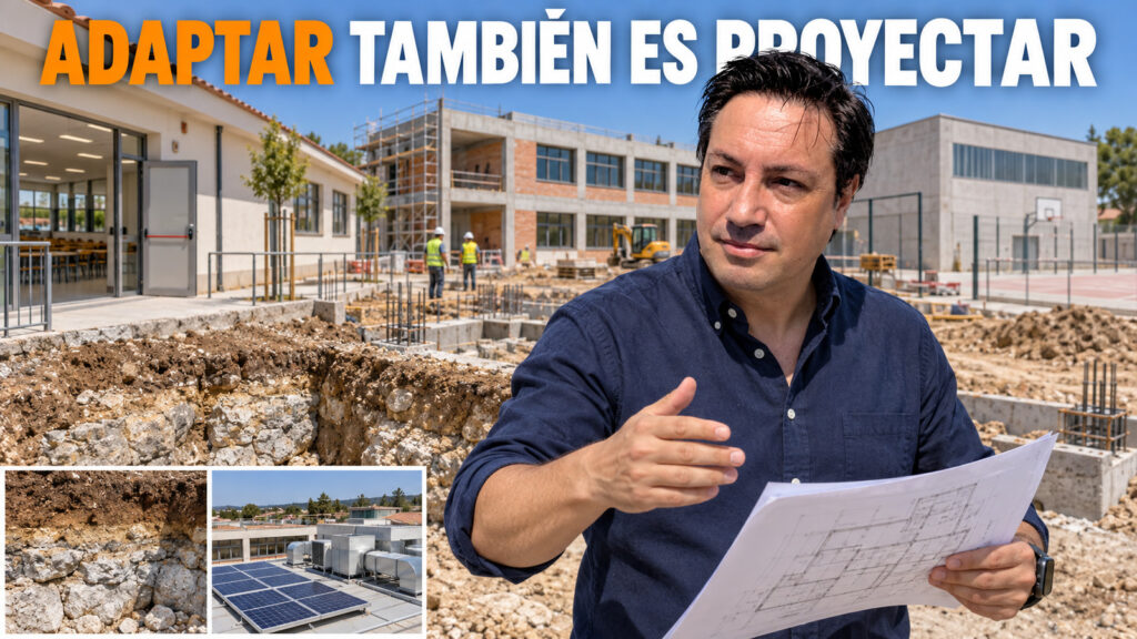 CAROCA revisa una modificación de proyecto durante las obras de ampliación de un colegio