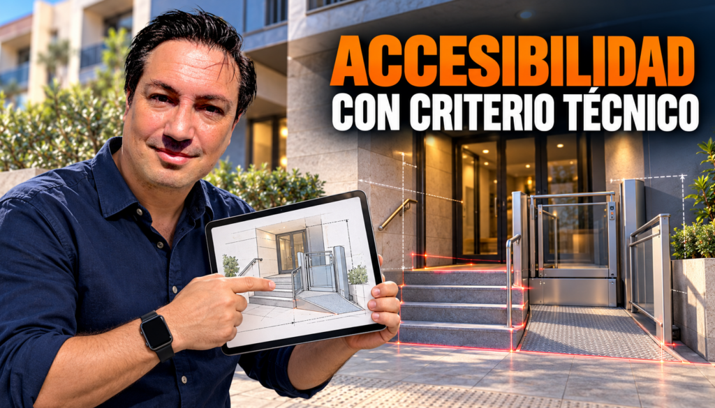 La accesibilidad de un edificio empieza por definir una solución viable
